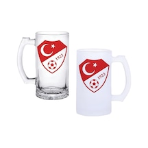 Türk Milli Takımı Logosu Buzlu Ya Da Buzsuz Bira Bardağı