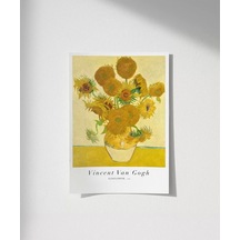 Çerçevesiz Poster Van Gogh Ayçiçekleri