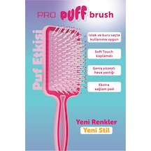 Beauty Pro Puf Açma Tarama Saç Fırçası - Geniş Yüzey Soft Touch Hava Yastıklı Puf Saç Fırçası Pembe