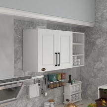Kenzlife Hazır Mutfak Dolabı Maydanoz90 Byz Mod1 90 120 32 Mebran Kapak Suntalam Gövde Beyaz