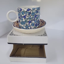 Konak Züccaciye Tekli Çay Fincanı Tabaklı Kutulu Desenli