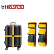 Etivizyon Valiz Bavul Emniyet Kemeri 2 Adet Sarı