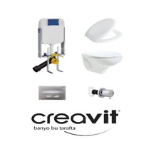 Creavit Gr5001 - Tp320 Gömme Rezervuar Seti 5 Parça Set