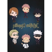 Çizgisiz A5 Not Defteri - Jujutsu Kaisen Temalı 124-Pembe