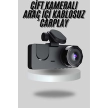 Mey İthalat Araç İçi Dikiz Kamerası Sürüş Kaydedici 3 Lensli Dvr Kamera