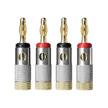 Audio Technica At6303a Banana Plug Güçlü Kablolar İçin Stabil Ve Yüksek Kaliteli Bağlantı