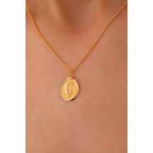 Sefa Gold 14 Ayar Altın Nostalji Ç Harfi Halat Zincir Kolye