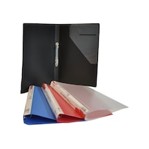 Bafix Halkalı Dosya Pp 2 Halkalı A4 Siyah Çok Renkli