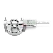 Magneteksan Ø80 Mm Endüstriyel Pot Mıknatıs 120 Kg Çekim Gücü, Kancalı Halkalı, Makine Ve Robotik Otomasyon Sabitleme, Metal Toplama Ve Kurtarma Mıknatıs 10