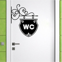 Wc Resmi Sticker Yapıştırma 30 CM Dekoratif Sticker