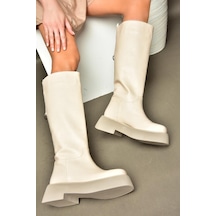 Fox Shoes R610067009 Bej Kalın Tabanlı Çizme Bej