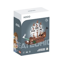 320 Parça Uçan Hollandalı Gemi Yapı Seti Mini Bricks Maket 6+ Yaş Birleştirilebilir Oyuncak
