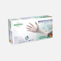 Rulopak Pe 100'lü Temizlik Eldiveni Large Beyaz