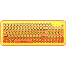 Jedel Wkb104 Kablosuz Bluetooth + 2.4ghz Çift Modlu Klavye - Retro Daktilo Tasarımlı