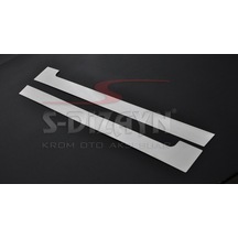 S-Dizayn Vw Caddy Krom Sürgülü Kapı Çıtası 2 Prç   2004-2015
