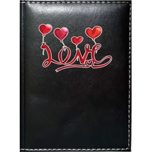 Promosyon Denizi I Love You 5 Görselli Siyah Ruhsat Kabı