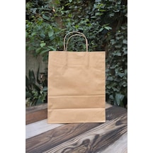25x12x30cm Kraft Çanta 25 Adet 25 Adet