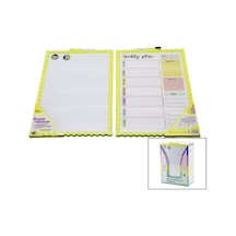 New Magnetic Whiteboard Jl-117 Manyetik Yazı Tahtası 28x39.5cm Büyük Çift Taraflı Renkli Çerçeve - 12'li Paket Diğer