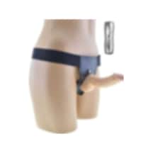 Erofoni Süper Realistik 15 CM Titreşimli Belden Bağlamalı Yapay Takma Strapon Vibratör Penis