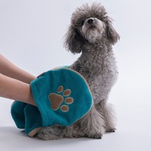 Turquoise Turkuaz Evcil Hayvan Kurulama Havlusu-köpek Kurulama Havlusu- Kedi Kurulama Havlusu