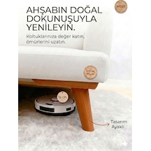1. Sınıf Gürgen Ağacı 15 Cm Açık Ceviz Mobilya Kanepe Koltuk Tv Ünitesi Yükseltici Yükseltme Ayakları