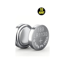 10 Adet Alkaline 189 V10ga Lr54 Ag10 Sr Lr 1130 389 Düğme Pil Terazi-saat-baskül Pili