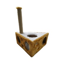 Peynir Tırmalama Kedi Evi Kahve