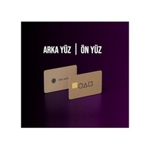 Squid Game Kredi Kartı Sticker Kaplama Ön Arka Çift Taraflı Abanoz