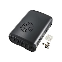 Raspberry Pi B+/2/3 Siyah, Fan Uyumlu Case