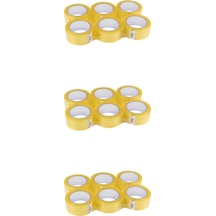 Bant Güçlü Sağlam Kaliteli Şeffaf Koli Bandı Bantı / 45 Mm X 100 Metre / 6'lı 3 Paket - 18 Adet