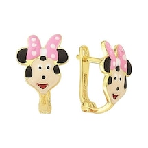 Goldkupe 14 Ayar Altın Mickey Mouse Çocuk Küpe 1,71 Gr-1110