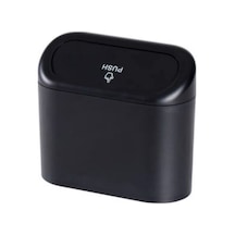 Ally Portatif Çok Fonksiyonlu Araç Çop Kutusu Siyah