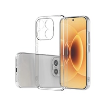 Xiaomi 15t Kılıf Kamera Korumalı Şeffaf Kalın Üstün Koruma Silikon Cherena