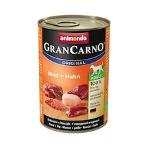 Animonda Gran Carno Original Sığır Etli ve Tavuklu Konserve Yetişkin Köpek Maması 400 G