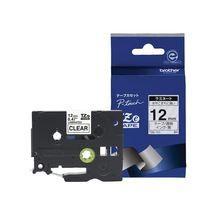 Tze131 Termo Doğrudan Baskı Teknolojisi, Şeffaf Üzerine Siyah, 12 Mm