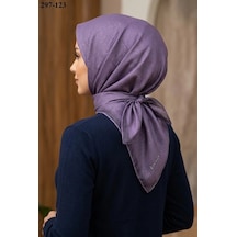 Locella Lo'cella Soft Pamuk Eşarp Mor 297-123 Çok Renkli