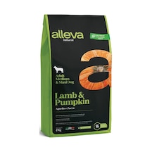 Alleva Kuzu Etli Balkabaklı Medium Maxi Irk Yetişkin Köpek Maması 2 KG