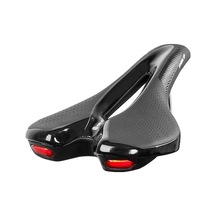 Ankatek Bisiklet Selesi Bisiklet Yumuşak Eyer Usb Şarj İle Uyarı Arka Lambası Nefes Alabilen Koltuk Minderi Dağ Bisikleti Yol Bisikleti İçin Siyah Cq Siyah Siyah