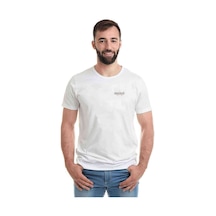 Assassins Creed Logo Göğüs Baskılı Beyaz Erkek Tshirt