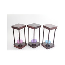 Büro Ev Ofis Dekoru İçin 30dk Süreli Kullanım Ahşap Kum Saati