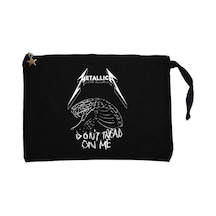 Metallica Don't Tread On Me Siyah Clutch Cüzdan / El Çantası Siyah