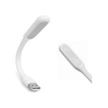 Usb Led Lamba 15cm Beyaz Renk Işık Portatif Taşınabilir Gece Lambası Masa Aydınlatma Kamp Bilgi