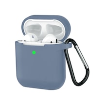 Airpods 1 Ve 2. Nesil İle Uyumlu Premium Lansman Serisi Kadife İç Astarlı Darbe Emici Silikon Kılıf Mavi