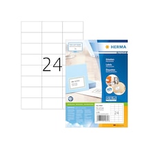 Premium Lazer Etiket A4 100 70x37 Beyaz 124-Pembe