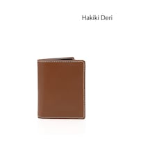 Gönderi(R) Gönderir Tabaya Kahve Hakiki Deri Dikey Cüzdan Taba - Kahverengi