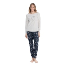 U.S. Polo Assn. U.s Polo 17118 Kadın Yuvarlak Yaka Pijama Takım 001