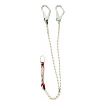 Çift Bacaklı Lanyard- Iki Çelik Kancalı Ve Bir Çelik Karabinalı Düşme Önleyici Lanyard