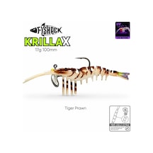 Silikon Karides Yem Fishack Krillax - Uv Boyalı - 17g 100mm - Renk Ghost Chartreuse