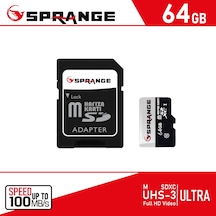 64GB Hafıza Kartı M-SDXC UHS-3 up to 100MB/s Class 10 4K Video