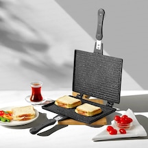 Nehir Nehir Alüminyum Döküm Lüks Maxi Büyük Boy Tost Tavası